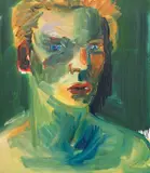 Rainer Fetting, Portrait Conrad, 1987, Oil on canvas