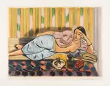 Henri Matisse, Odalisque au coffret rouge, 1926, Etching and aquatint in colors
