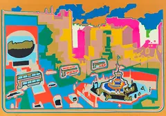 6 Piccadillies by Dieter Roth, 1969, Silkscreen in colors, sold May 2025