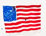 No Title (In union there) by Raymond Pettibon, 1998, Watercolor on paper, sold Apr 2025