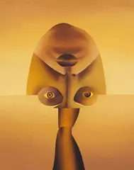 Lambert Maria Wintersberger, Pilz (Porträt), 1973, Oil on canvas