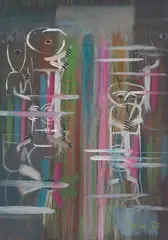 Heimrad Prem, Kindertraum, 1977, Oil on canvas