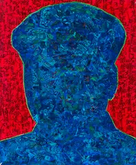 Mao No. 4 by Song Xue, 1997, Mixed media on canvas, sold Mar 2025