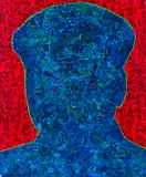 Song Xue, Mao No. 4, 1997, Mixed media on canvas