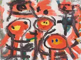 Karel Appel, Ohne Titel, 1948, Gouache