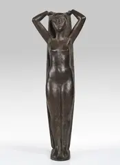 Hermann Blumenthal, Kleine Stehende mit Tuch, 1935, Bronze