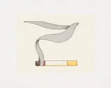 Tom Wesselmann, Smoking cigarette #2, 1991, Etching and aquatint in colors