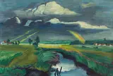 Max Pechstein, Verziehendes Gewitter, 1941, Oil on canvas