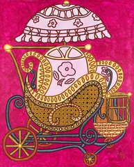 William Copley, Baby Carriage, 1972, Acrylic on canvas