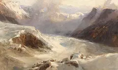 Edward Theodore Compton, Gletscherplateau, 1909, Oil on canvas