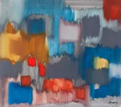 Fritz Winter, Ein Tag, 1963, Oil on canvas