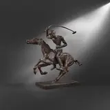 Renée Sintenis, Polospieler II, 1929, Bronze with brown patina