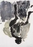 Georg Baselitz, Ohne Titel, 1983, Aquarell über Graphit auf Bütten