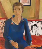 Erich Heckel, Frauenbildnis (Bildnis Siddi Heckel), 1925, Oil on canvas