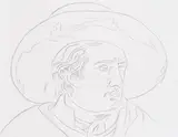 Andy Warhol, Goethe, 1982, Pencil drawing