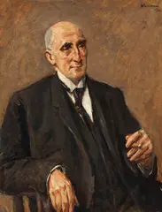 Max Liebermann, Bildnis des Textilfabrikanten Carl Lewin, 1922, Oil on canvas