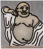 C. O. Paeffgen, Der Buddha lächelt, 1972/1994, Acrylic on canvas
