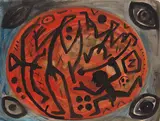A. R. Penck, Future World, 1996, Gouache