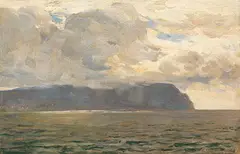 Max Clarenbach, Meereslandschaft, 1902, Oil on panel