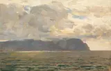 Max Clarenbach, Meereslandschaft, 1902, Oil on panel