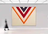 Kenneth Noland, Via Media (Suddenly), 1963, Acrylic on canvas
