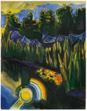 Max Pechstein, Sonne im Schilf, 1921, Oil on canvas
