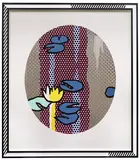 Roy Lichtenstein, Water Lilies – Blue Lily Pads, 1992, Silkscreen in colors. Enamel on partly brushed ...