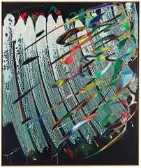 Katharina Grosse, Ohne Titel, 2011, Acrylic on canvas