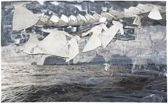 Anselm Kiefer, Hexen, 2003, Mixed media. Gouache, photograph and collage wi...
