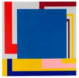 Peter Halley, Station, 1992, Acrylic, fluorescent acrylic and Roll-A-Tex on ...