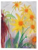 Emil Nolde, Sonnenblumen und Fuchsschwanz