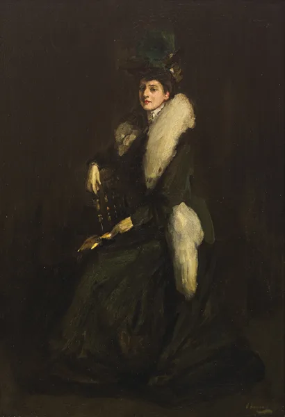 Sir John Lavery, LADY IN GREEN (MRS. CARA H.), 1903, oil on canvas