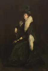 Sir John Lavery, LADY IN GREEN (MRS. CARA H.)