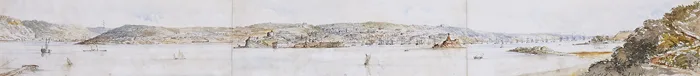 John Corbett, CORK HARBOUR, (TRIPTYCH), watercolour