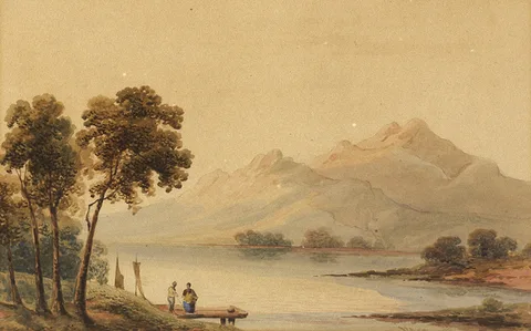 LOWER LAKE, KILLARNEY by John Claude Bosanquet, 1872, watercolour, offered Sep 2014