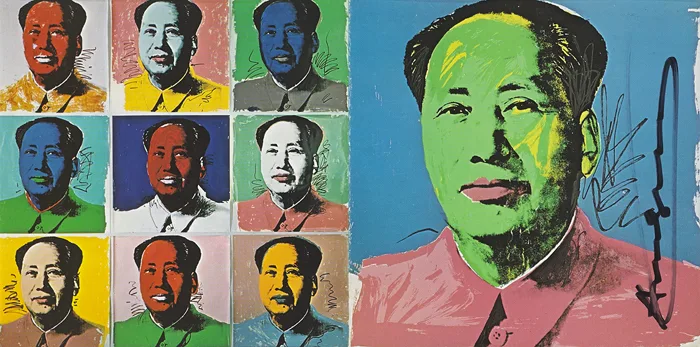 MAO INVITATION by Andy Warhol, 1972, colour print invitation, sold Sep 2014