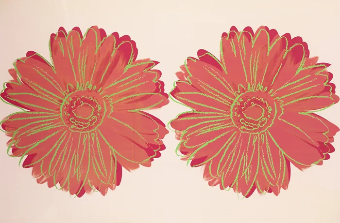 DOUBLE DAISY by Andy Warhol, c.1982, screenprint on Lenox museum board; unique, sold Sep 2014