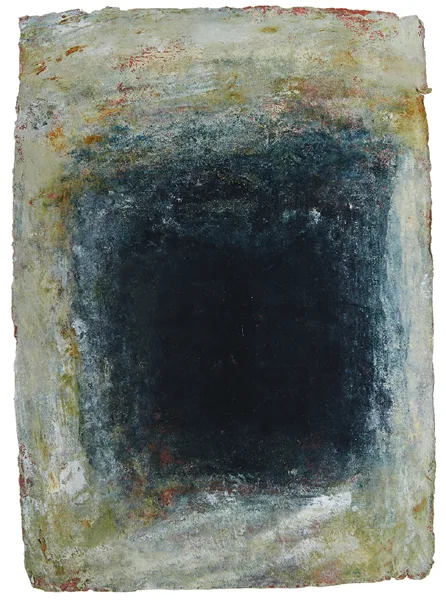 SPACES 7 by Gwen O'Dowd, 2003, oil on handmade Indian paper, sold Sep 2014