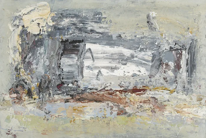 KINGDOM'S EDGE, KILCATHERINE by John Kingerlee, 1998, oil on paper, sold Sep 2014