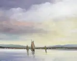 Norman J. McCaig, GALWAY HOOKERS AT PORTAFERRY RALLY