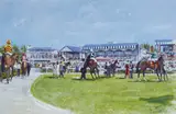 Roy Lyndsay, SADDLERS WELLS, PHOENIX CHAMPIONSHIP WINNER, 1985 (NO. 8 BLUE/GREEN)