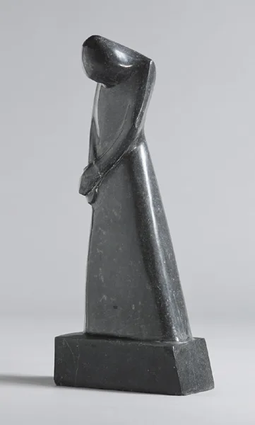 Henry Flanagan, FEMALE FIGURE, polished limestone