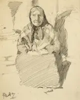 Paul Henry, A CONNEMARA WOMAN