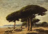 Nathaniel Hone, STONE PINES, NEAR CANNES, FRANCE, c.1870s
