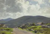 Frank McKelvey, DONEGAL LANDSCAPE WITH COTTAGE