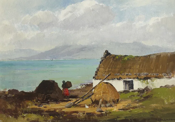 A BREEZY DAY, ACHILL by Frank Egginton, oil on board, sold May 2013