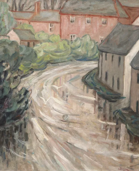 FLOODS IN ENNIS by Grace Henry, oil on canvas, sold May 2013