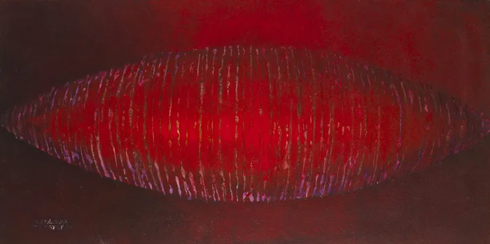 GLOWING FORM NO. 2 by Alexandra Wejchert, 1966, acrylic-vinyl polymer on board, offered May 2013