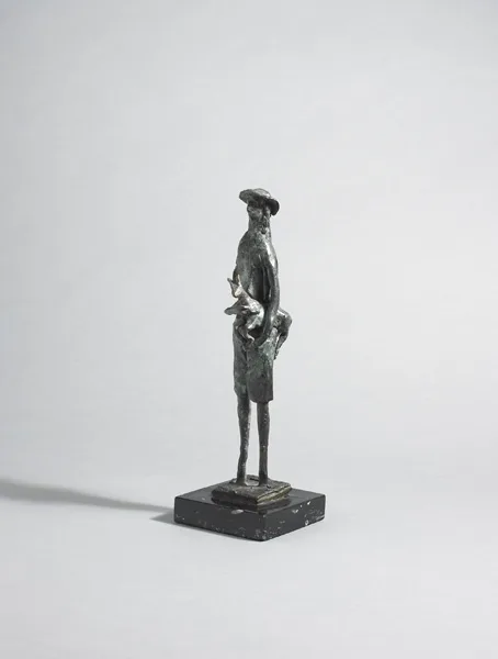 THE SHEPHERD by Edward Delaney, bronze on black marble base, sold May 2013