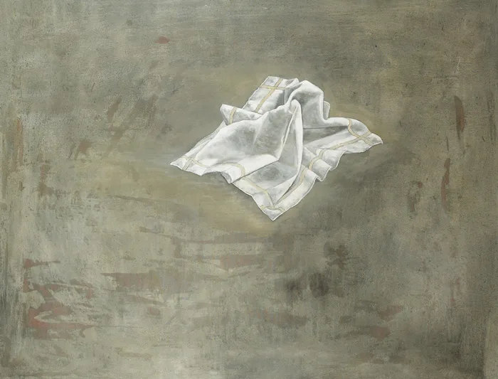 CLOTH 2 by Rita Duffy, 2006, oil on linen, offered May 2013